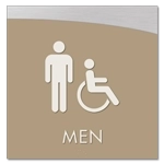Men Sign w/Male & ISA Symbols