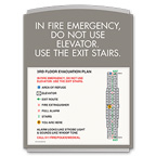 NYC Elevator Emergency with Map Signs