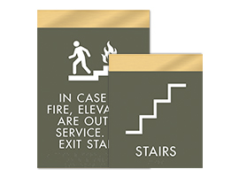 Stairs/Elevator Signs